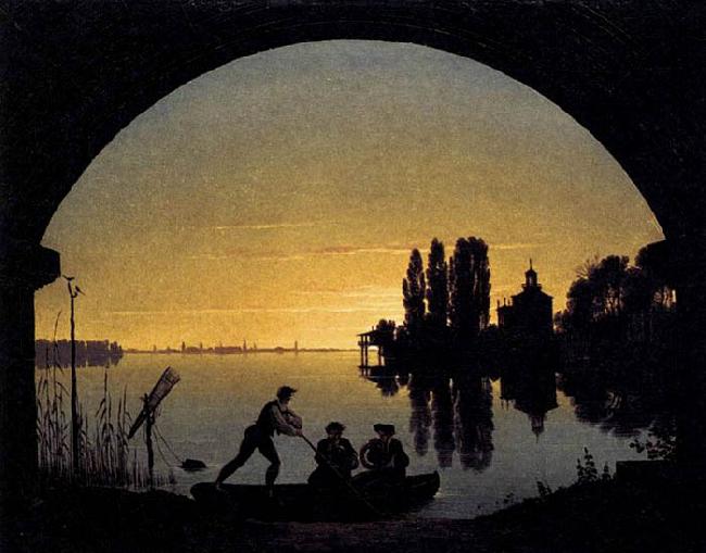 Karl friedrich schinkel The Banks of the Spree near Stralau